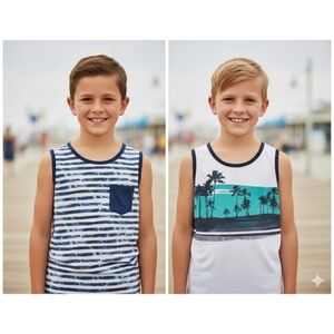 Children's Place Set of Boy Youth Tank Tops